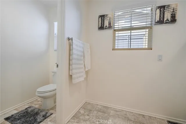 an empty room with a workspace