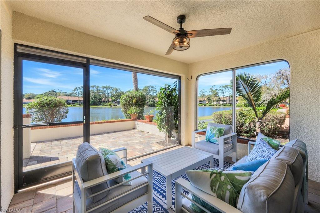 15455 Royal Fern Lane North, Unit 22B Naples, FL 34110 - Photo 5 of 37 Lanai with electric shutters
