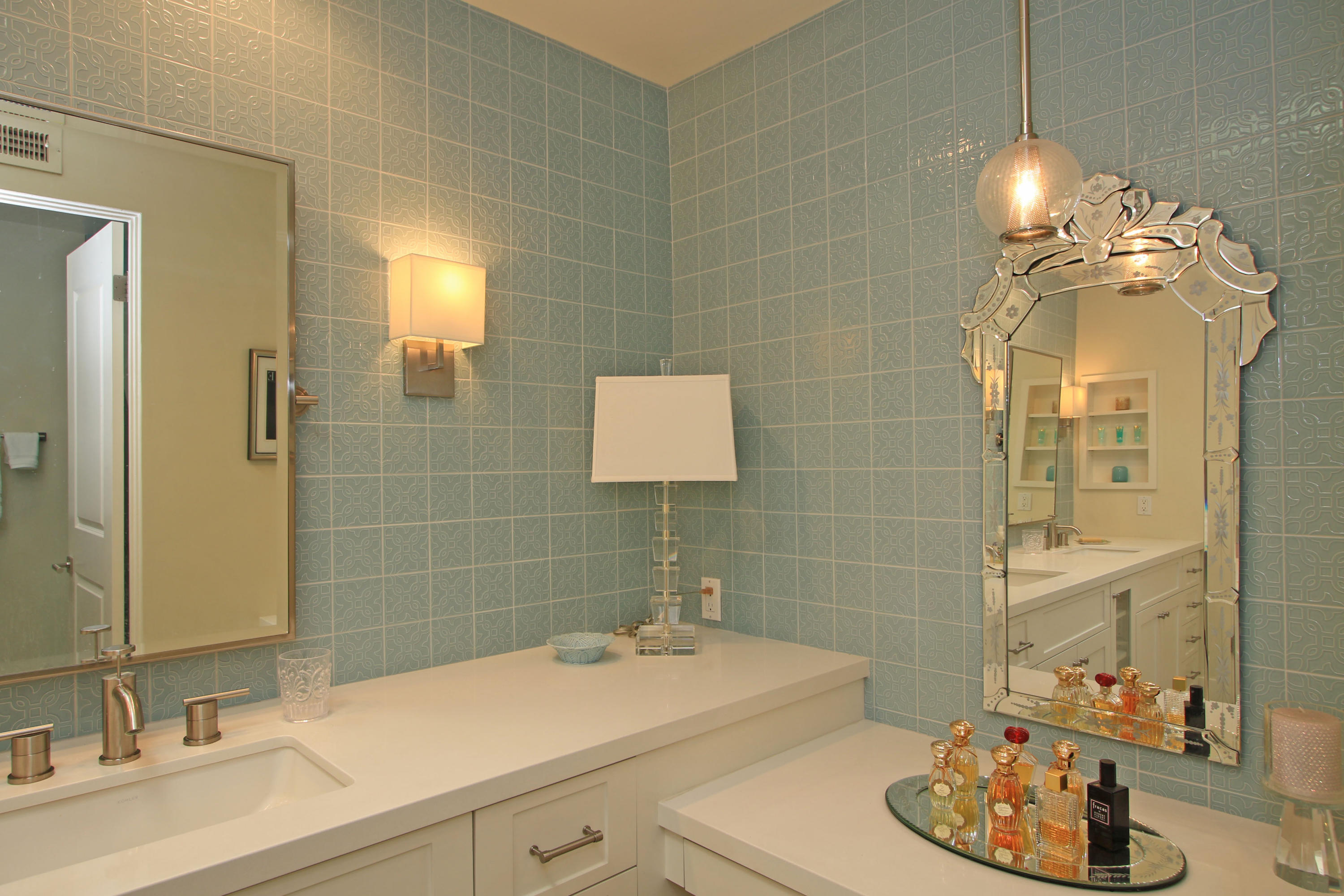 45760 Pawnee Road Indian Wells, CA 92210 - Photo 34 of 56 a bathroom with a sink and a mirror