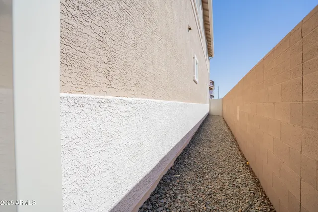 a view of a room with lots of white walls