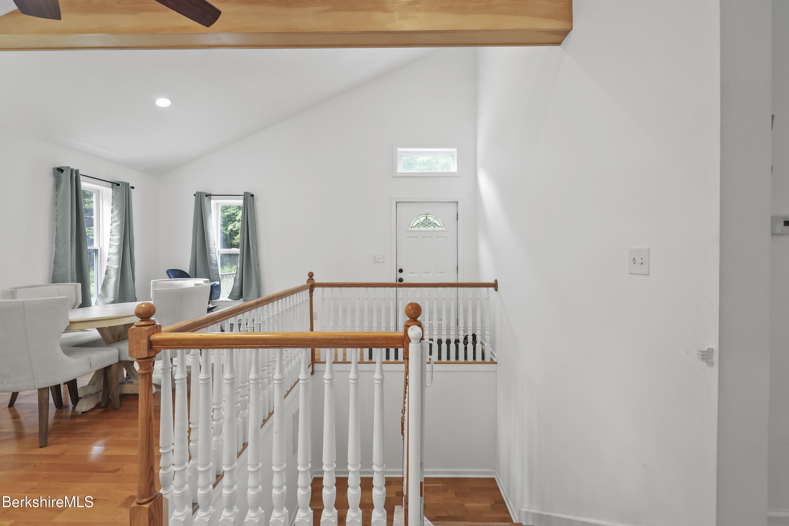 674 Benton Hill Road Becket, MA 01223 - Photo 16 of 61 a view of a balcony and an entryway of the house