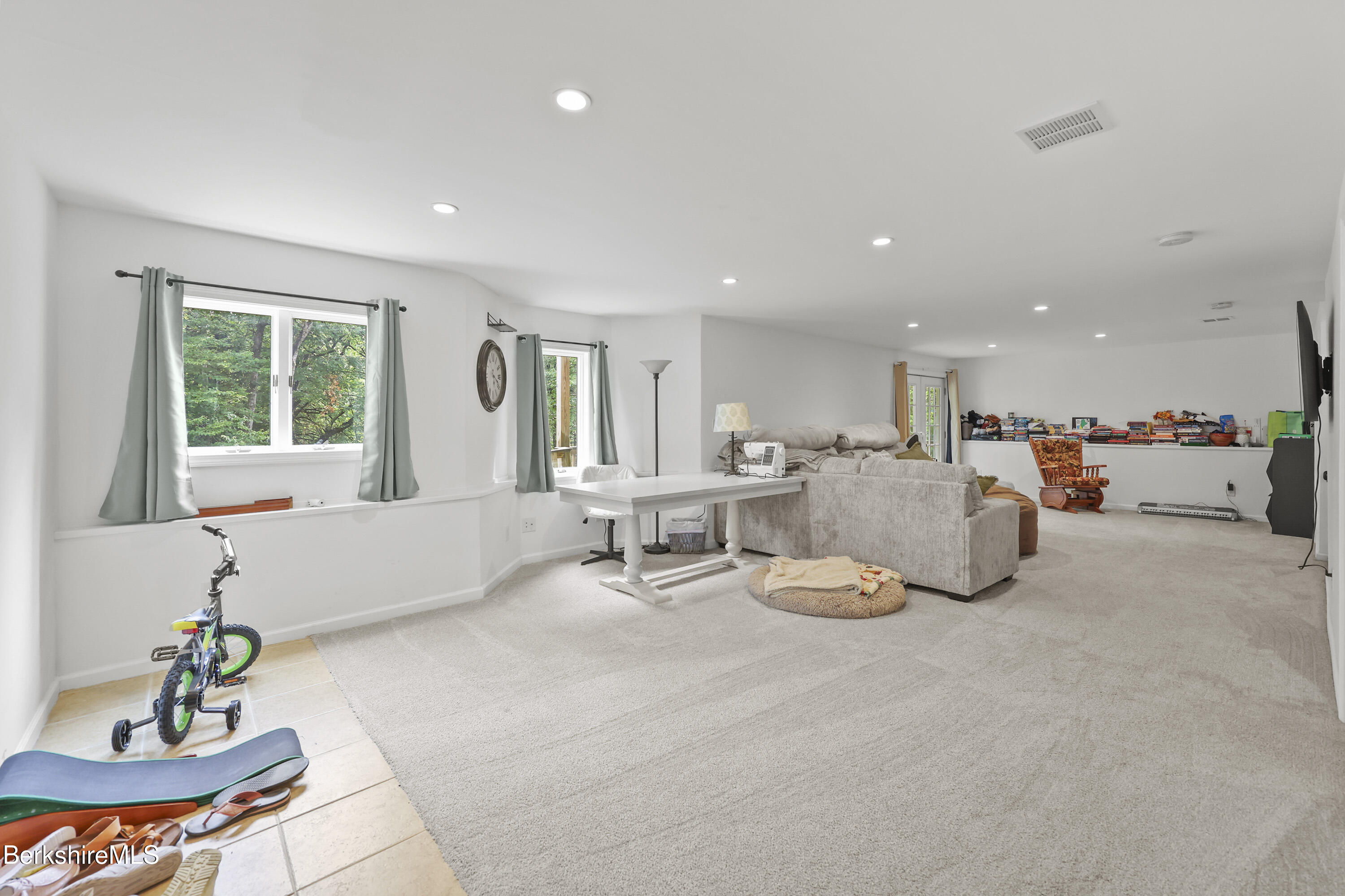 674 Benton Hill Road Becket, MA 01223 - Photo 47 of 61 a living room with furniture and a potted plant