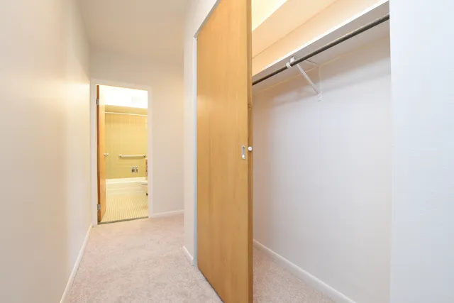 a view of an empty room