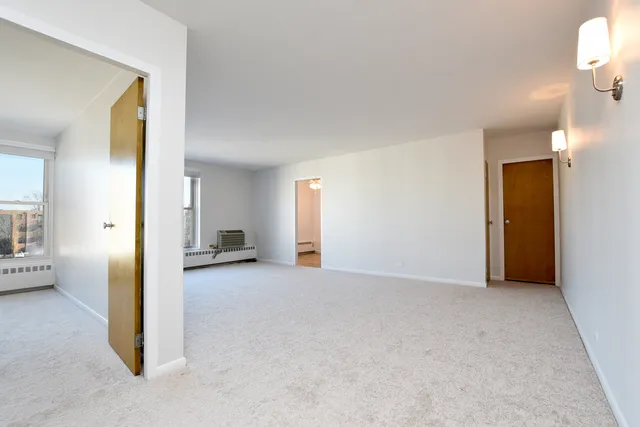 a view of a livingroom with a staircase