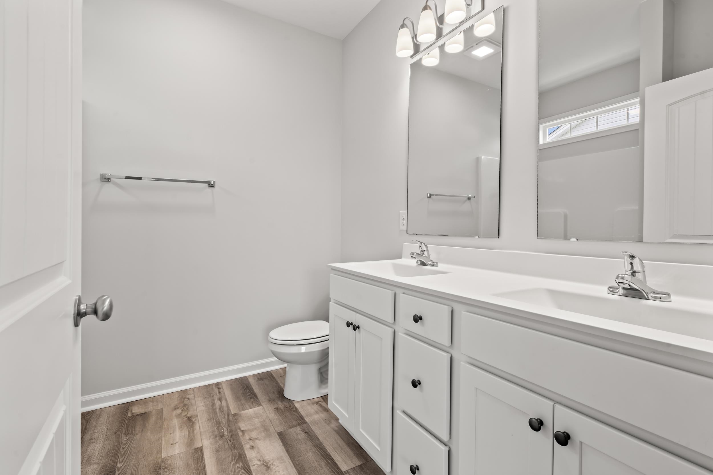 231 Stillbrook Drive Longs, SC 29568 - Photo 17 of 38 Full bath with light wood finished floors and double vanity