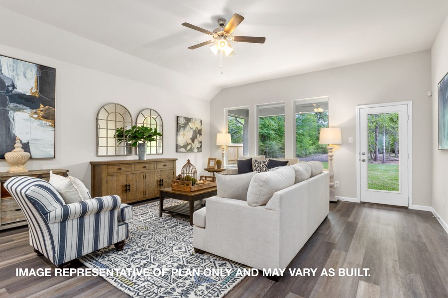 1421 Imperial Ranch Way Dayton, TX 77535 - Photo 3 of 19 a living room with furniture and a large window