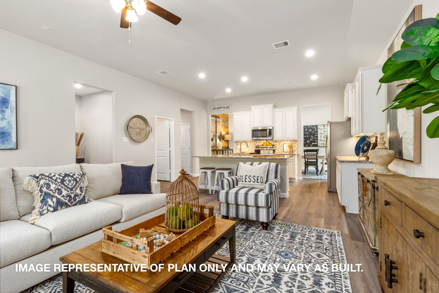 1421 Imperial Ranch Way Dayton, TX 77535 - Photo 5 of 19 a living room with furniture and kitchen view