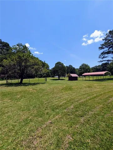 a view of a green field