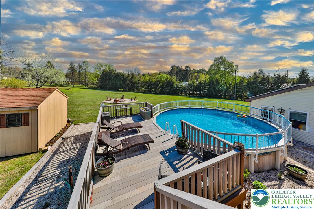 1040 Stagecoach Road West Lehighton, PA 18235 - Photo 66 of 78 Outdoor pool and deck