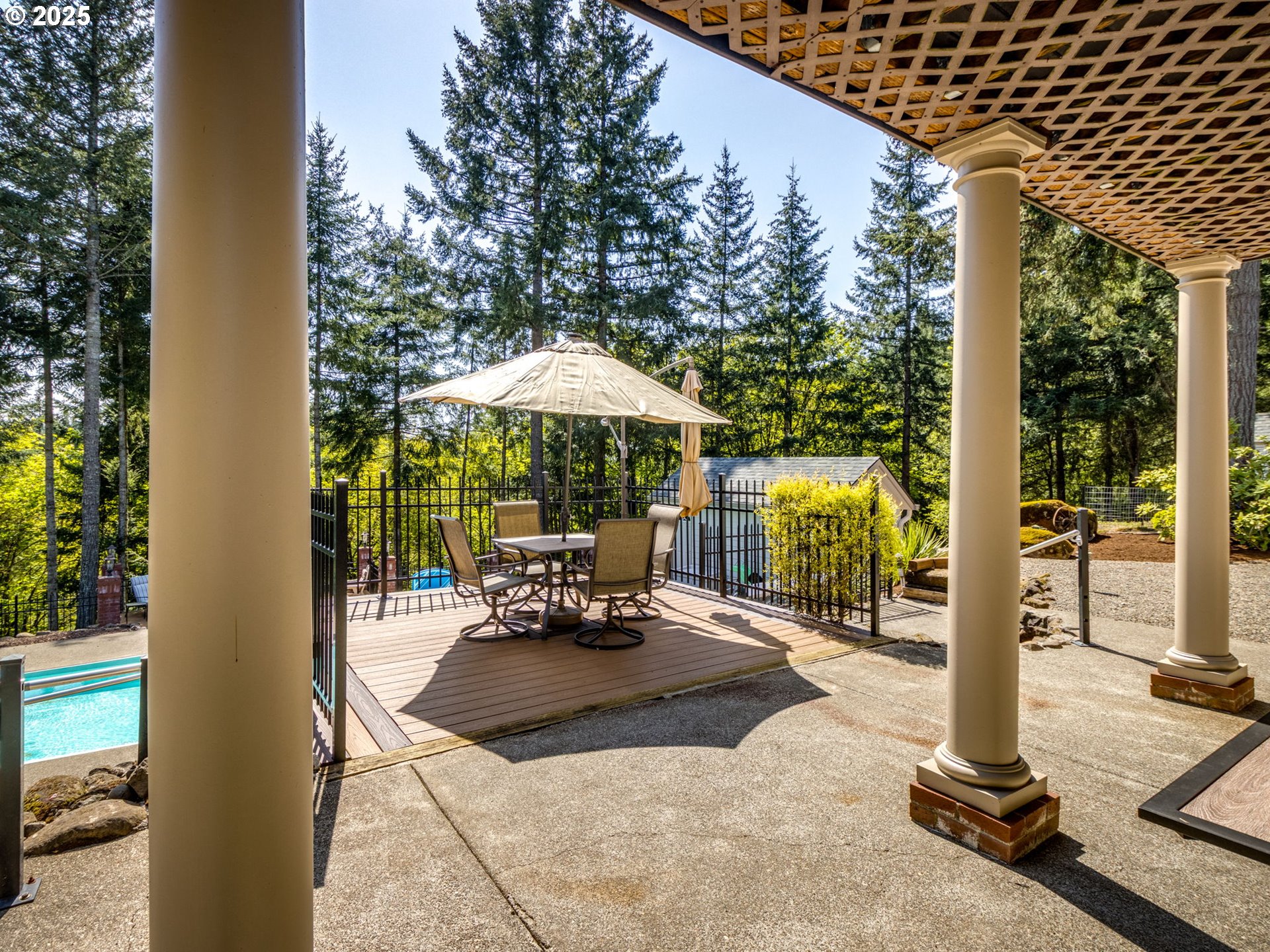 12720 South Carus Road Oregon City, OR 97045 - Photo 24 of 41 a view of outdoor space yard deck patio and outdoor kitchen