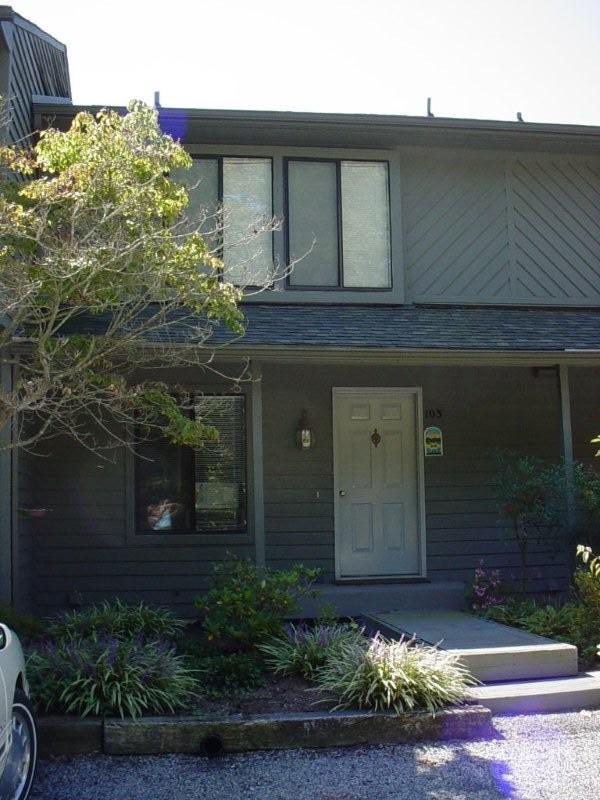 a front view of a house