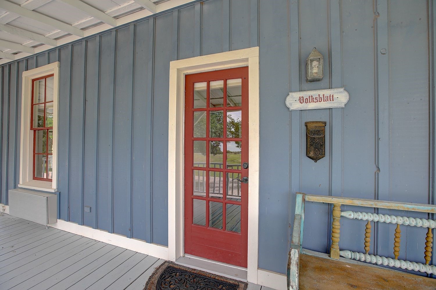 1928 Koether Road Carmine, TX 78932 - Photo 26 of 49 Guest home front door to the Volksblatt "peoples voice" 1899 origin, charming and super comfortable