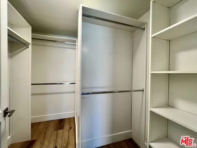 a view of a walk in closet