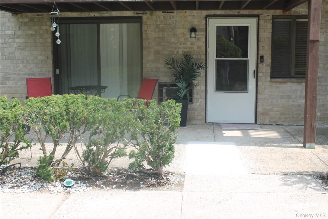 a view of a door of the house