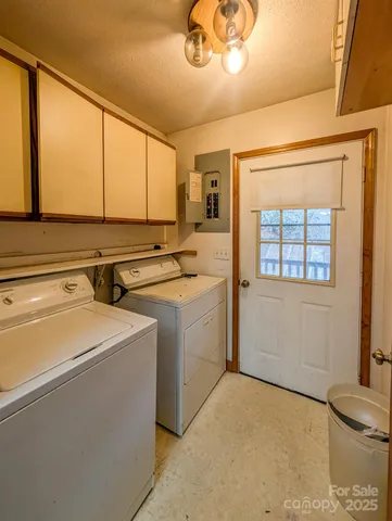 a room with storage and utility