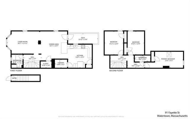 $742,500 | 91 Fayette Street, Unit 1, Watertown, MA 02472