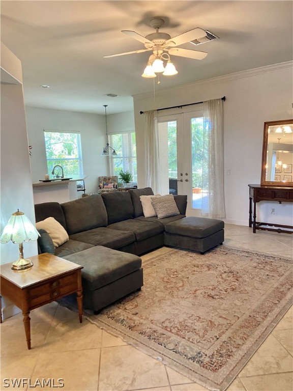 9012 West Ridge Court Fort Myers, FL 33912 - Photo 12 of 23 a living room with furniture and a large window