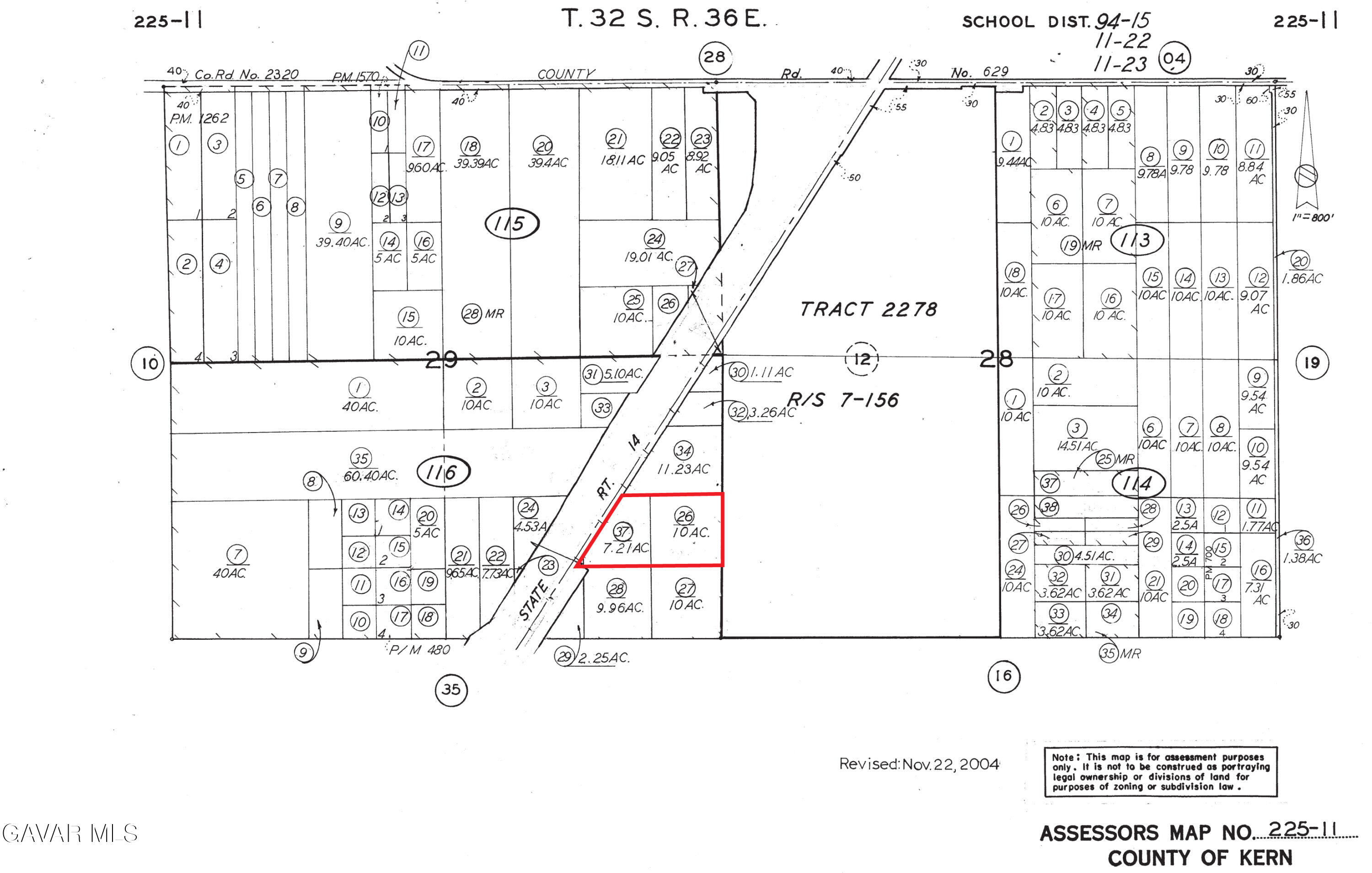 14 Frontage Road West Mojave, CA 93501 - Photo 3 of 9 kern county plat