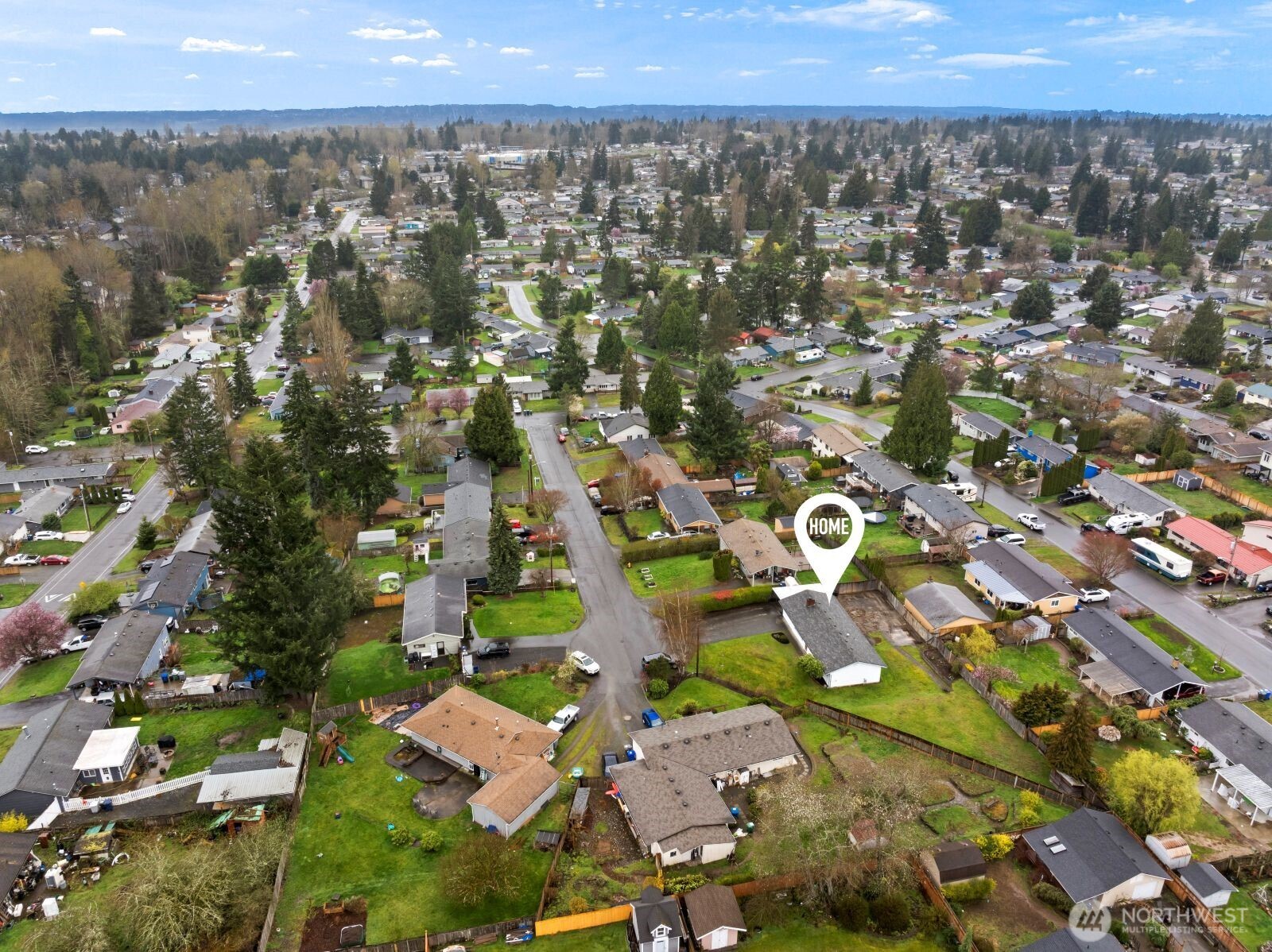 12742 Southeast 171st Place Renton, WA 98058 - Photo 32 of 33 an aerial view of residential houses with outdoor space and street view