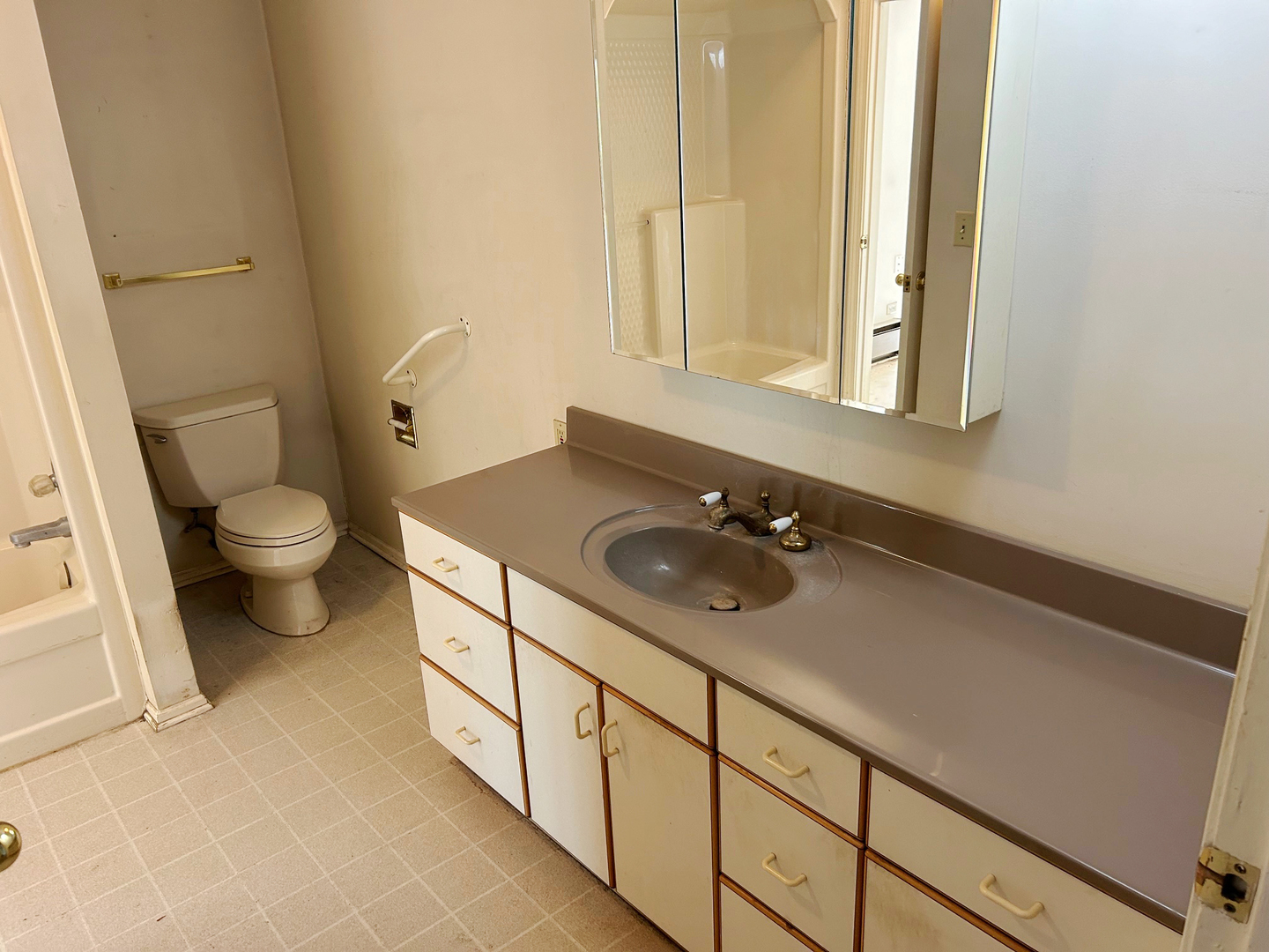 3413 East Bemes Road Crete, IL 60417 - Photo 18 of 29 a bathroom with a sink and a toilet