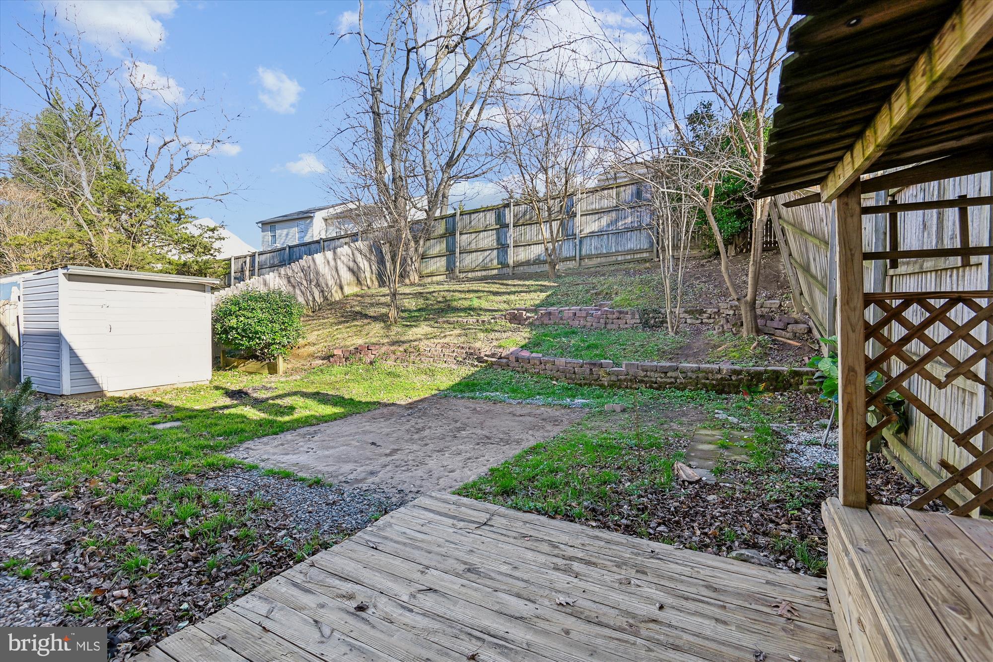 729 Chapelgate Drive Odenton, MD 21113 - Photo 13 of 64 a view of a yard with plants and a fountain