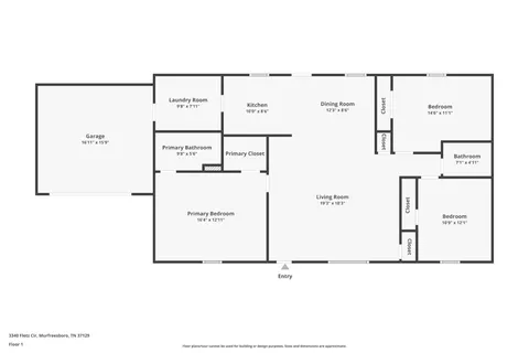 $389,999 | 3340 Fletz Court, Murfreesboro, TN 37129