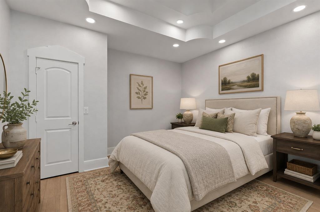 124 Garza Road Shady Shores, TX 76208 - Photo 24 of 40 Virtually staged downstairs guest room