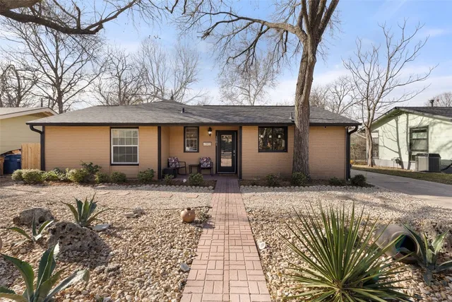 a front view of a house