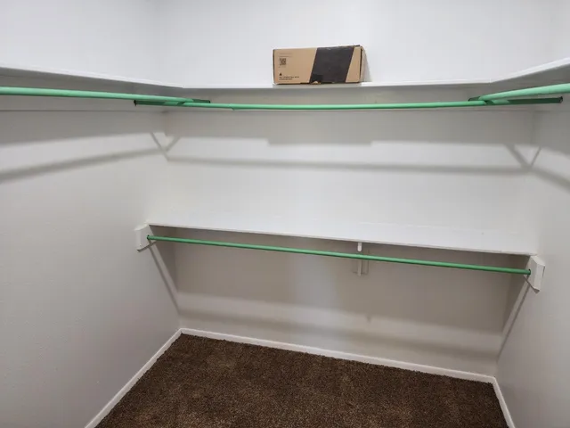 a close view of closet