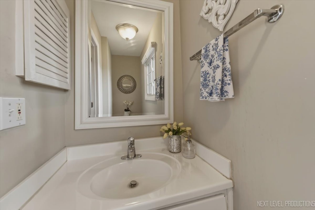 1601 Castbourne Court Wheaton, IL 60189 - Photo 26 of 30 a bathroom with a sink and a mirror