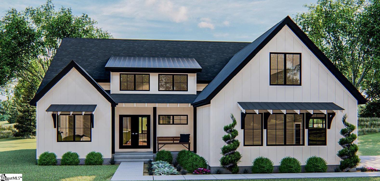 Actual house has front load garage.