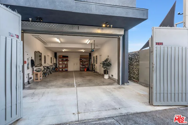 a view of a hallway with a furniture