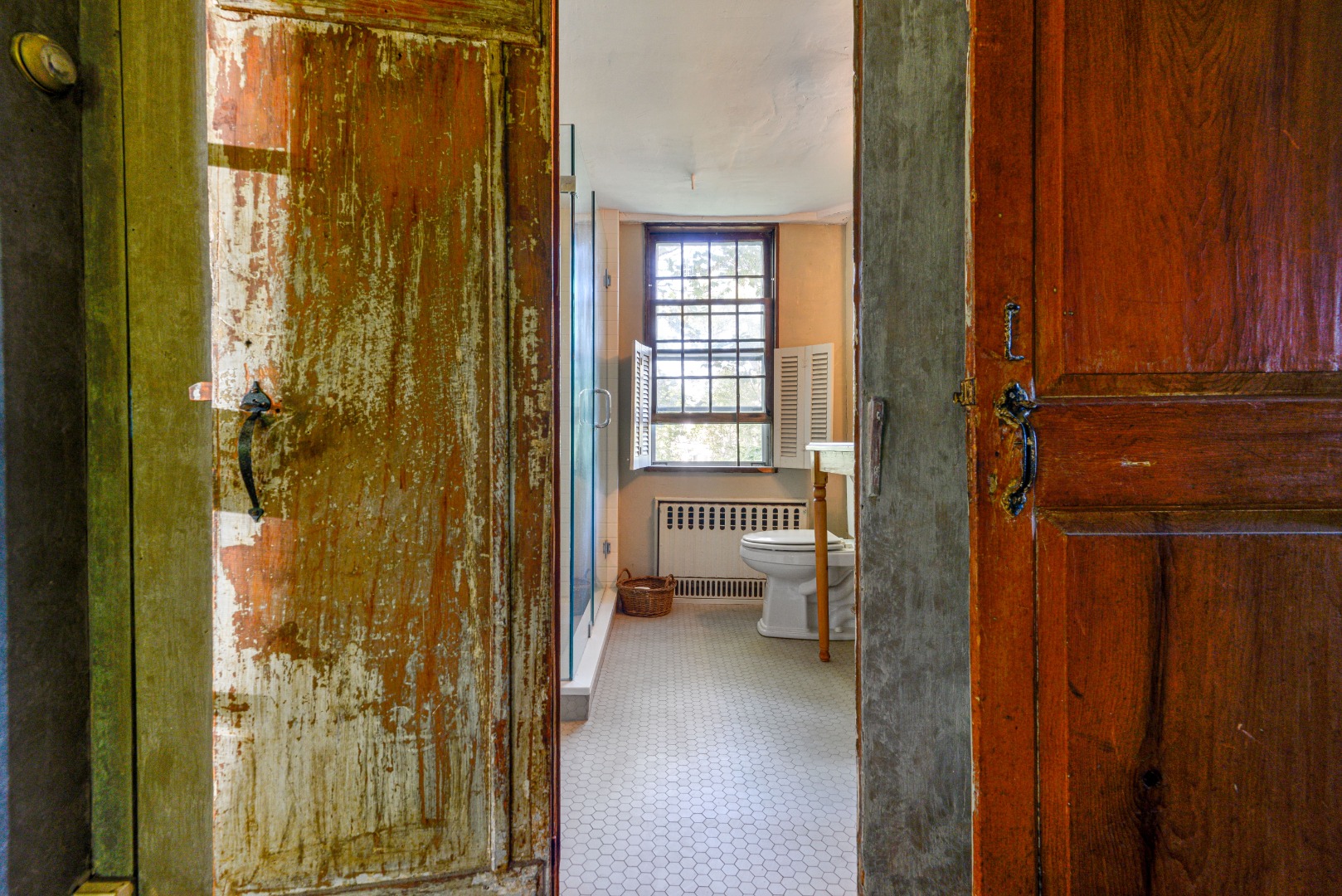 3 Bear Street Nantucket, MA 02554 - Photo 19 of 38 a view of a bathroom with shower and a toilet