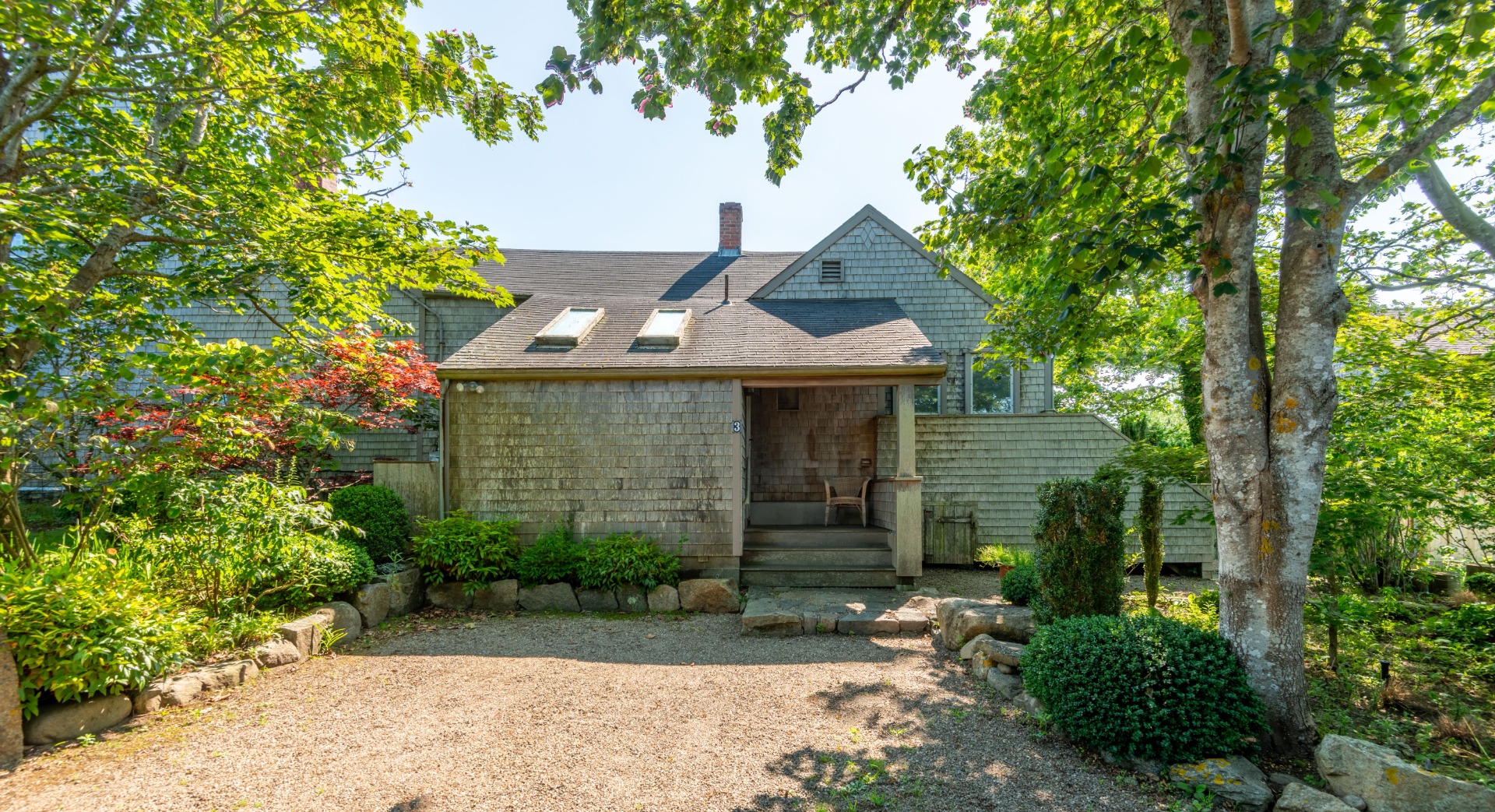 3 Bear Street Nantucket, MA 02554 - Photo 38 of 38 front view of a house with a yard