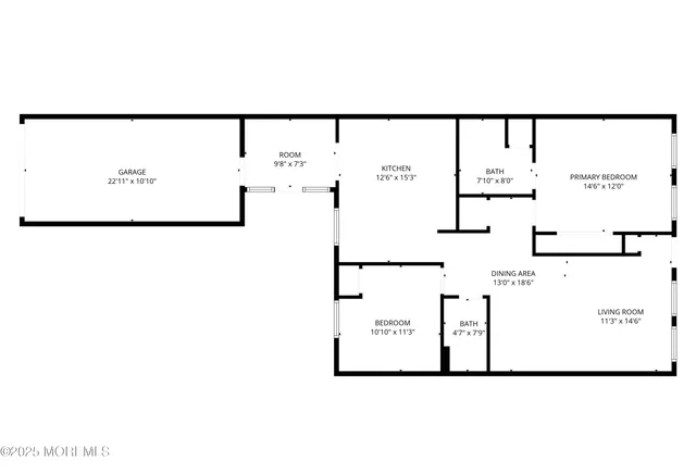 a picture of a floor plan