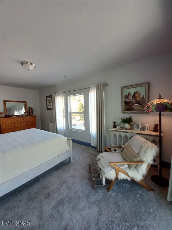 327 High Street Pioche, NV 89043 - Photo 20 of 27 Primary upstairs Bedroom with carpet flooring and baseboards