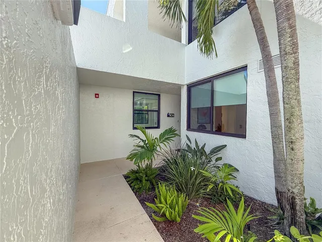 a potted plant in front of a house