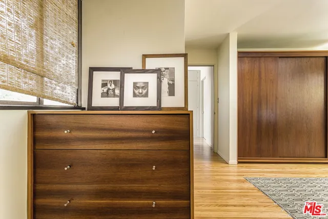 a view of a door and a window