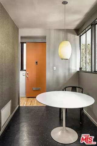 a view of a livingroom with furniture