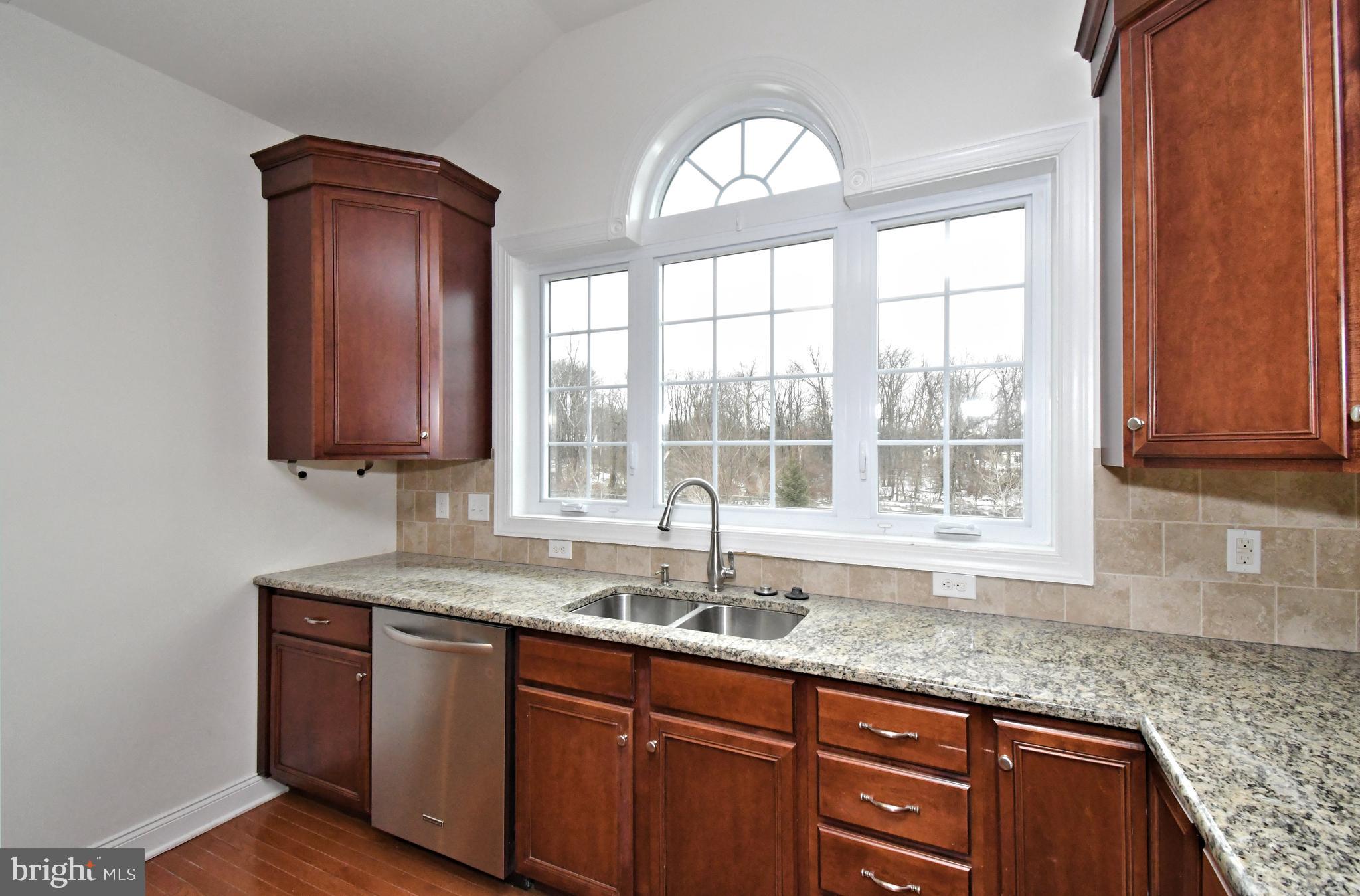 2804 Hoffs Way Warrington, PA 18976 - Photo 13 of 63 a sink with granite countertop cabinets and window