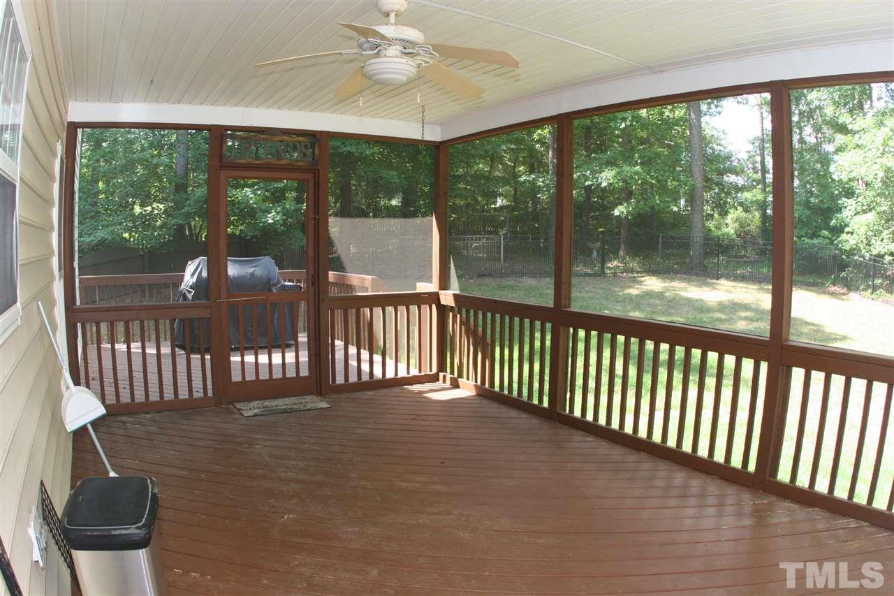 1505 Perryclear Court Raleigh, NC 27614 - Photo 22 of 25 a view of a porch with wooden floor