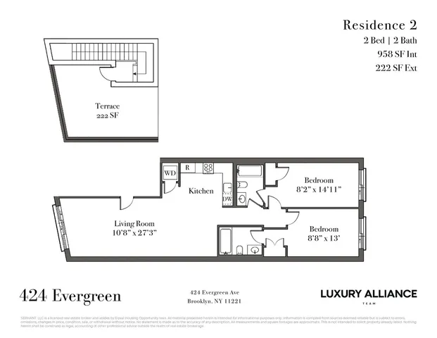 $950,000 | 424 Evergreen Avenue, Unit 2 | Bushwick