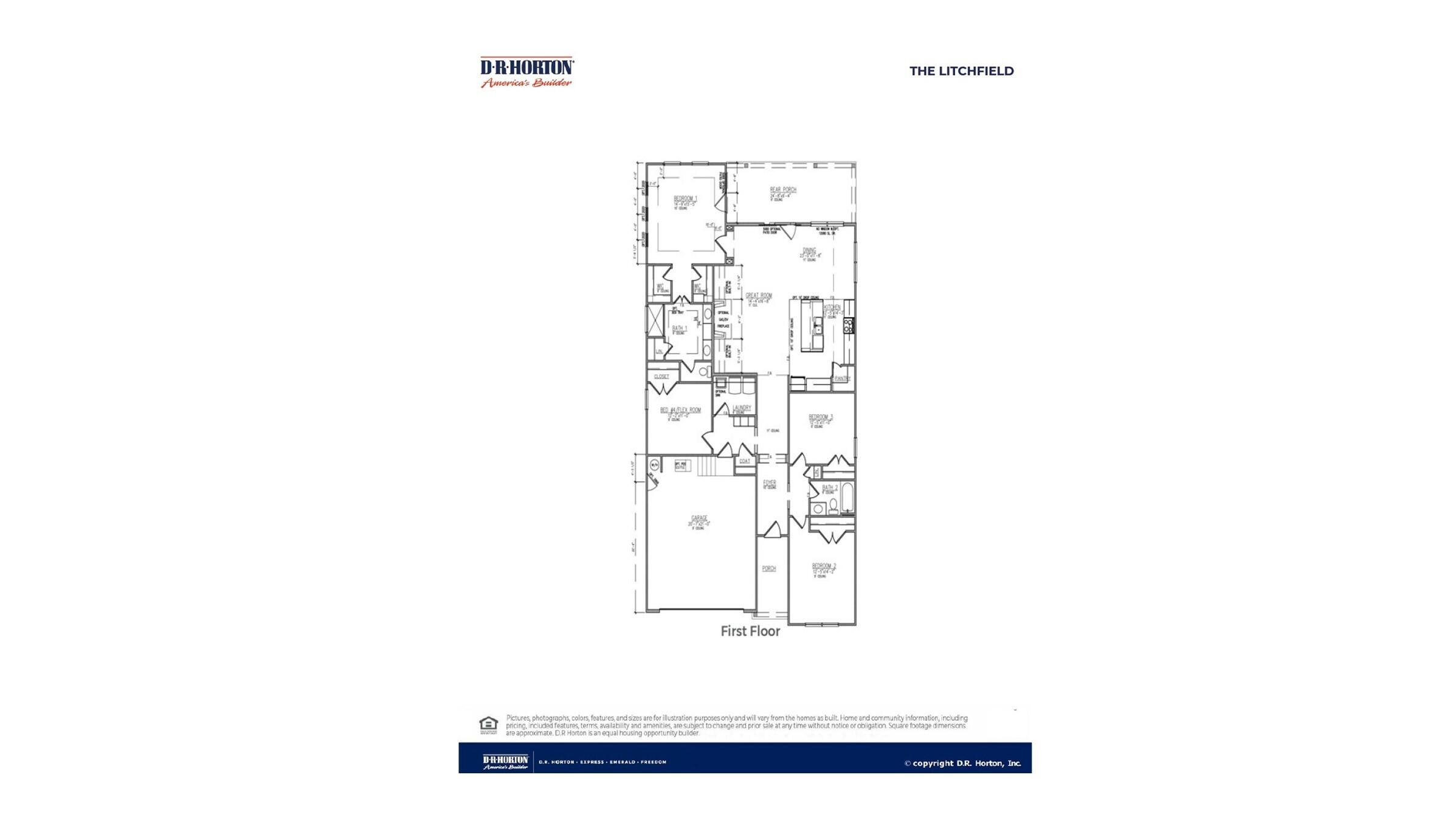 8043 Precious Court Ravenel, SC 29470 - Photo 26 of 26 Litchfield_Floorplan_HC