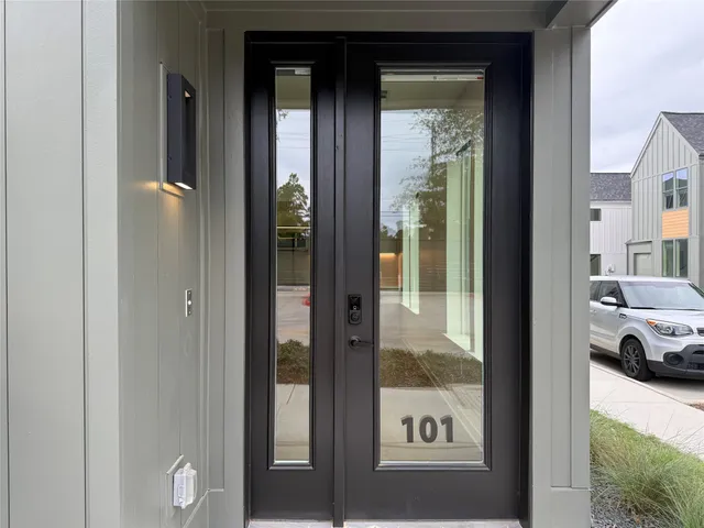 a view of a bathroom from a window