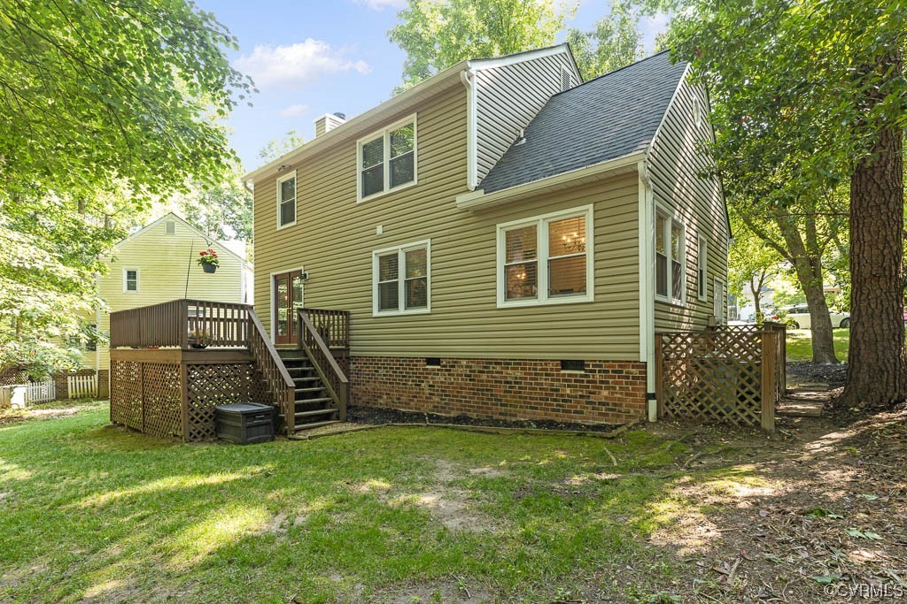 14704 Acorn Ridge Place Midlothian, VA 23112 - Photo 17 of 17 a view of a house with backyard