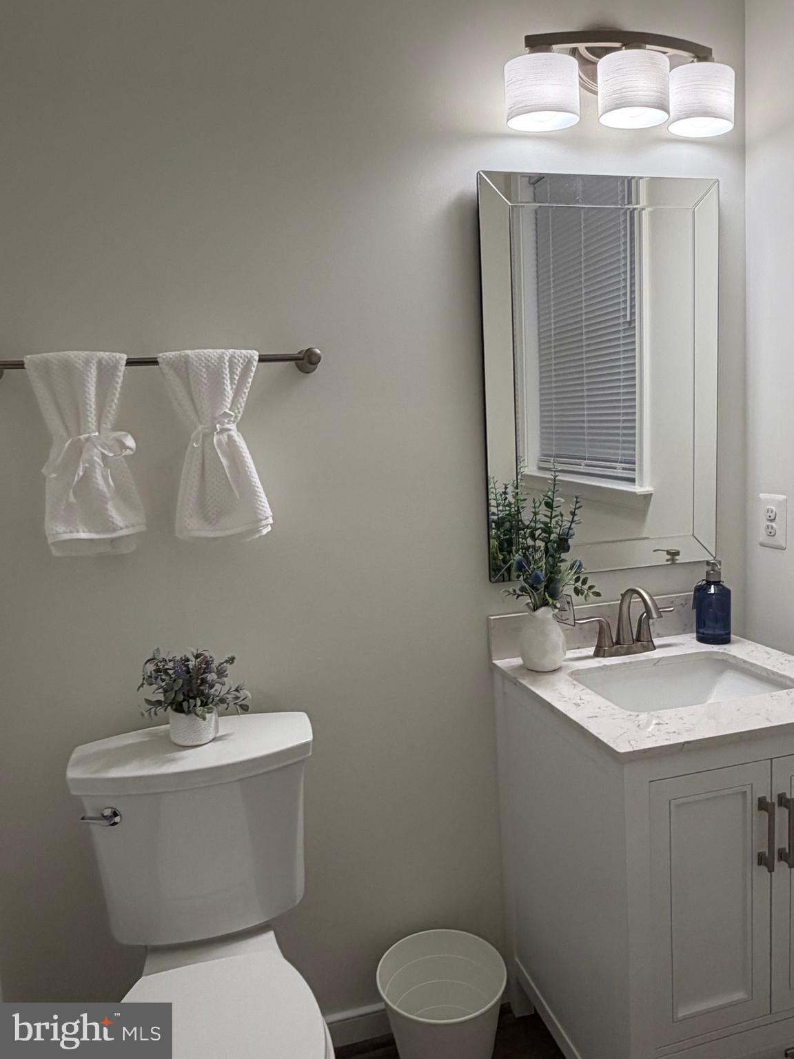 229 Bibb Street Louisa, VA 23093 - Photo 35 of 72 a bathroom with a toilet a sink and mirror