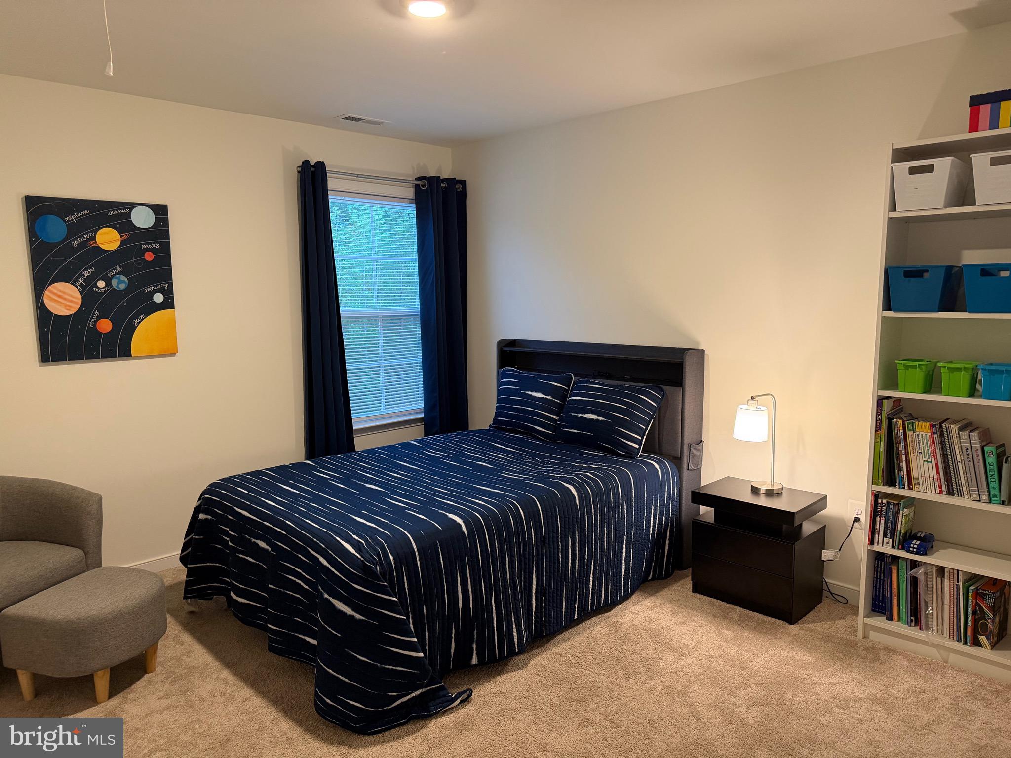 229 Bibb Street Louisa, VA 23093 - Photo 46 of 72 a bedroom with a bed and a book shelf