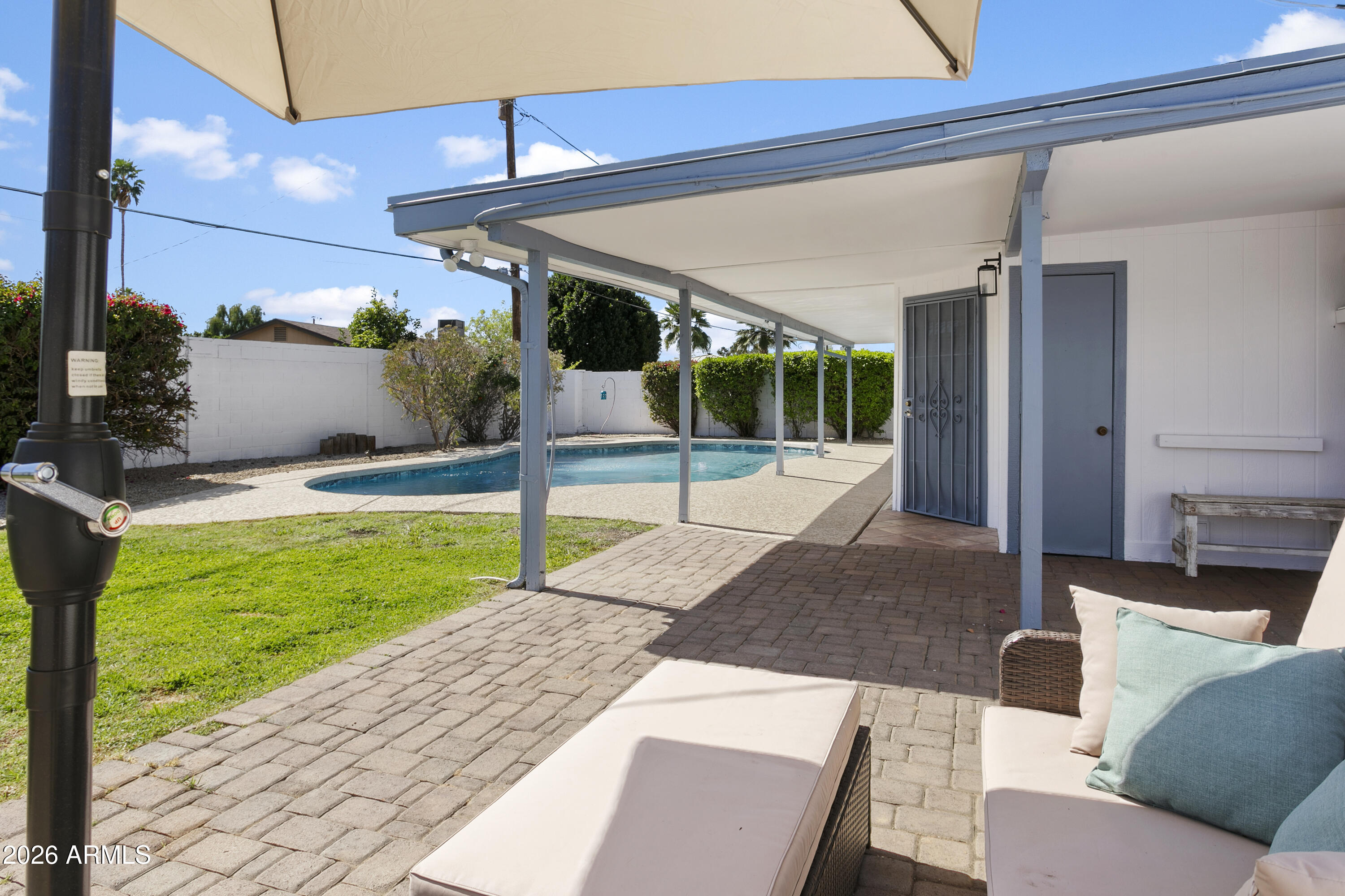 3445 East Thunderbird Road Phoenix, AZ 85032 - Photo 25 of 35 a view of a backyard