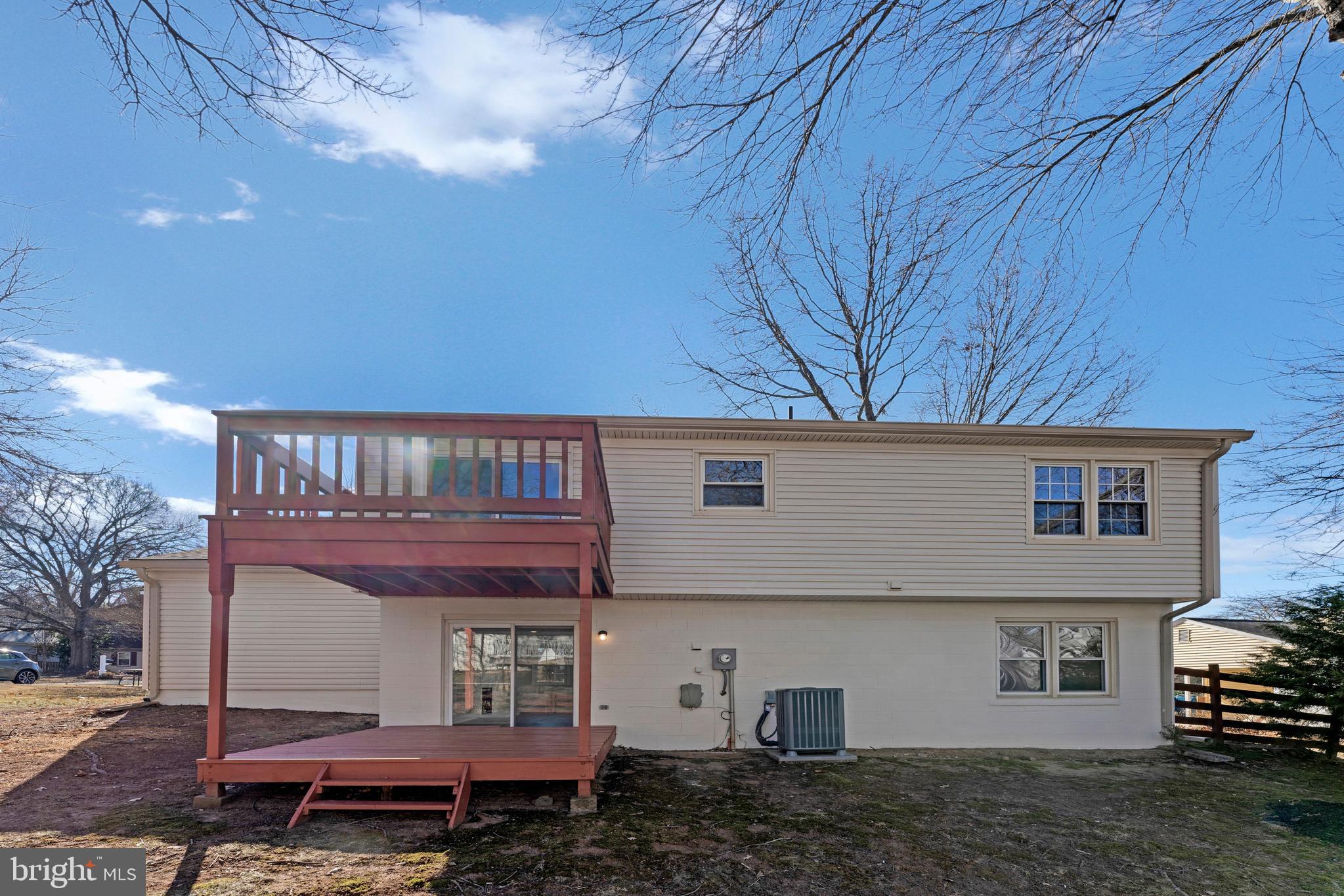 12016 Trossack Road Herndon, VA 20170 - Photo 24 of 29 Rear Yard with 2 Tier Deck