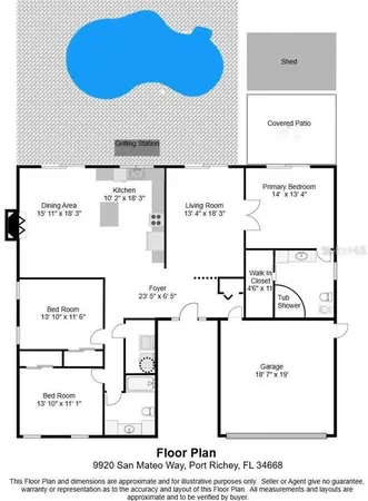 $3,300 | 9920 San Mateo Way, Port Richey, FL 34668